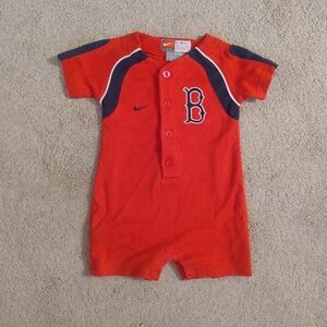 Nike Boston Red sox Infant Baseball Romper Onesie 6-9 Months